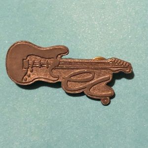 Guitar lapel hat pin